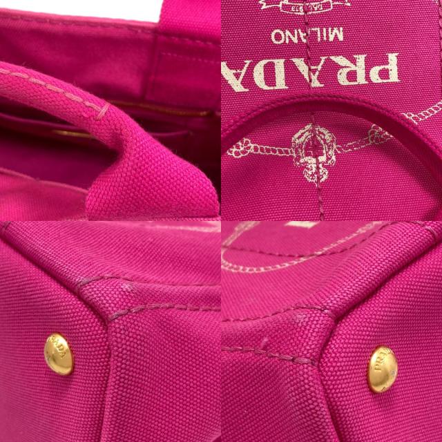 プラダ PRADA カナパ ハンドバッグ キャンバス レディース 中古_8