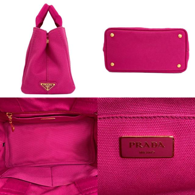 プラダ PRADA カナパ ハンドバッグ キャンバス レディース 中古_3