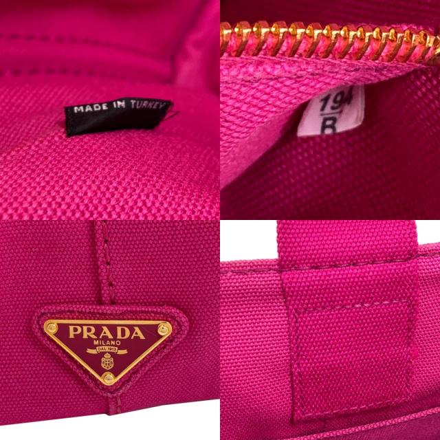 プラダ PRADA カナパ ハンドバッグ キャンバス レディース 中古_4
