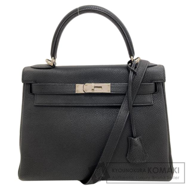 エルメス HERMES  ケリー28 内縫い シルバー金具  ハンドバッグ トリヨン レディース  中古