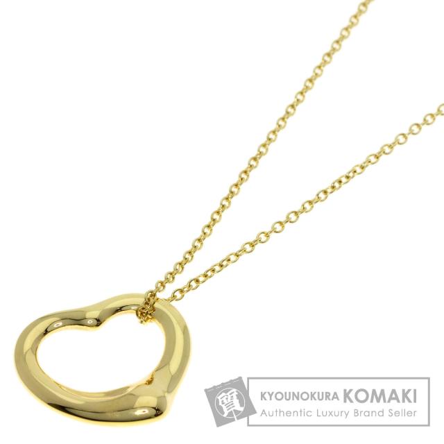 ティファニー TIFFANY&amp;Co.  オープンハート  ネックレス K18イエローゴールド レディース  中古