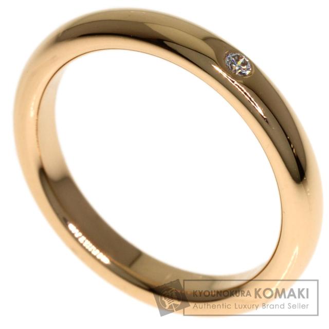 ティファニー TIFFANY&Co. 1P ダイヤモンド ウェディング リング・指輪 K18ピンクゴールド 中古