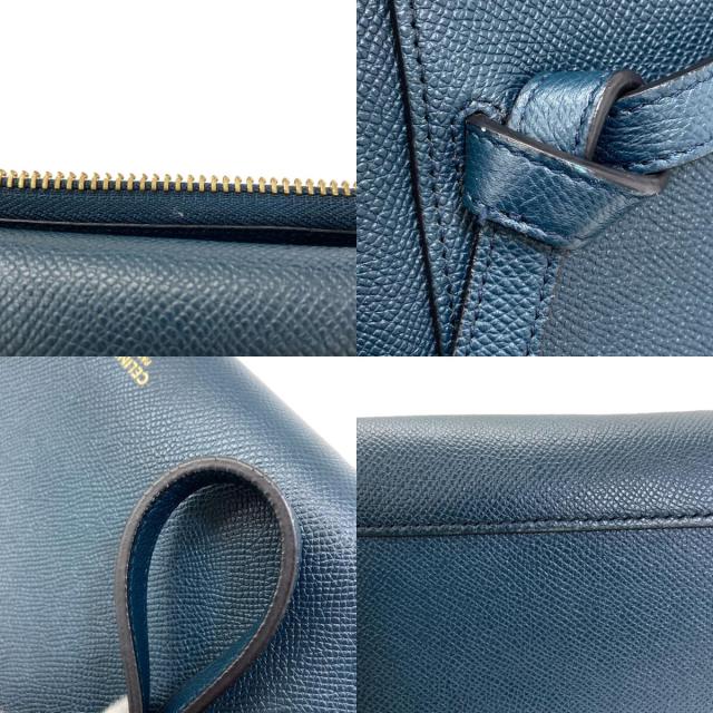セリーヌ CELINE マイクロ ベルトバッグ 2WAY ハンドバッグ カーフ レディース 中古_6