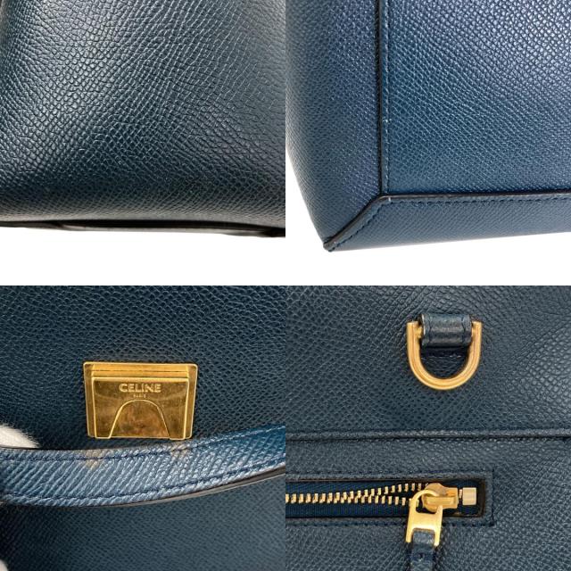 セリーヌ CELINE マイクロ ベルトバッグ 2WAY ハンドバッグ カーフ レディース 中古_7