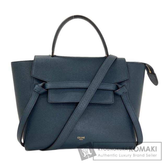 セリーヌ CELINE マイクロ ベルトバッグ 2WAY ハンドバッグ カーフ レディース 中古