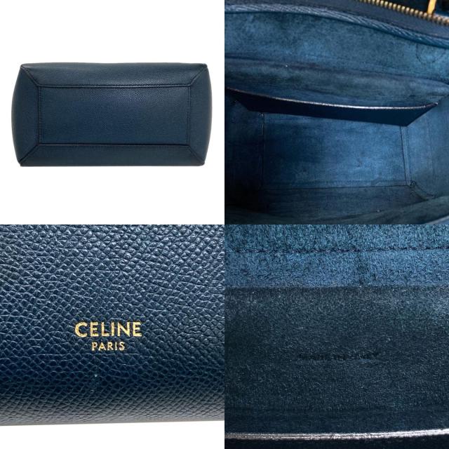 セリーヌ CELINE マイクロ ベルトバッグ 2WAY ハンドバッグ カーフ レディース 中古_4