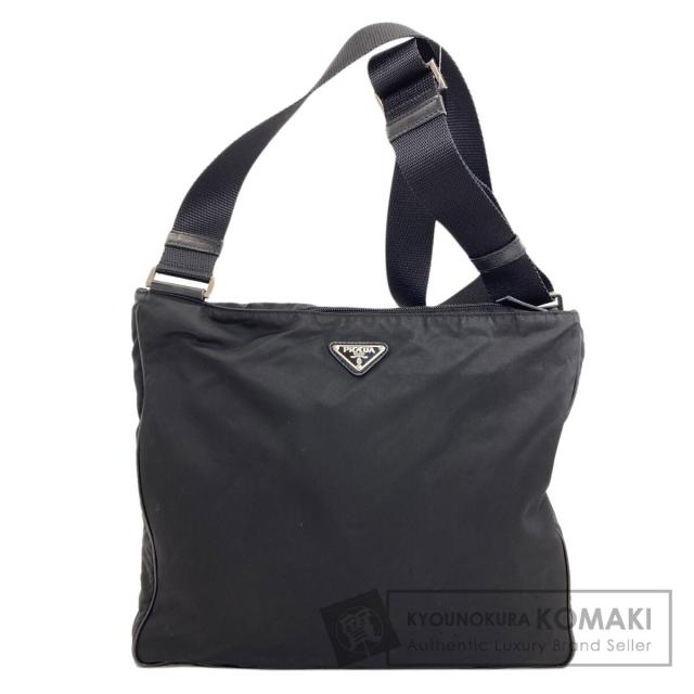 プラダ PRADA  ロゴ金具  ショルダーバッグ ナイロン素材 レディース  中古
