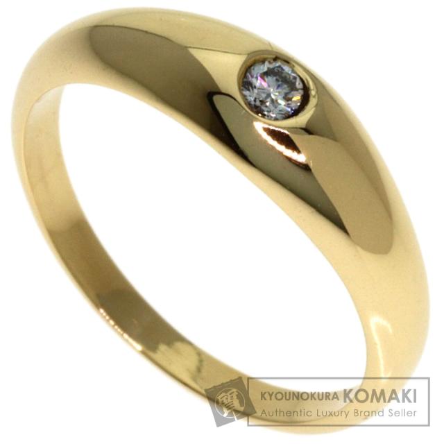 ティファニー TIFFANY&Co. 1P ダイヤモンド リング・指輪 K14イエローゴールド レディース 中古