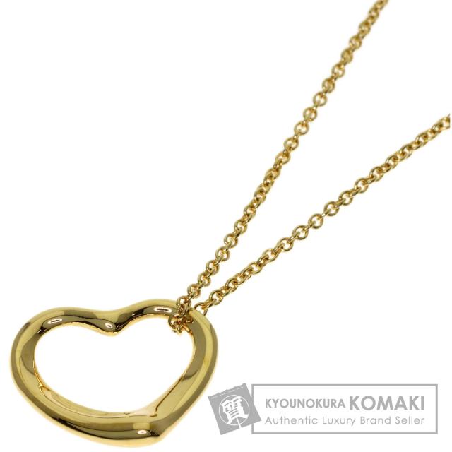 ティファニー TIFFANY&Co. オープンハート ネックレス K18イエローゴールド レディース 中古