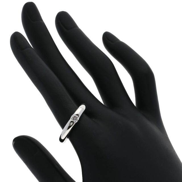 カルティエ CARTIER  エリプス ダイヤモンド #53  リング・指輪 K18ホワイトゴールド 中古_6