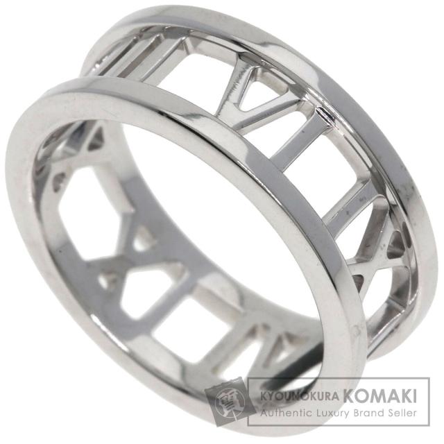 ティファニー TIFFANY&amp;Co.  オープン アトラス  リング・指輪 K18ホワイトゴールド レディース 中古
