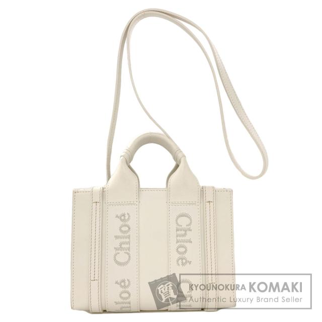 クロエ CHLOE ウッディ スモール 2WAY ハンドバッグ カーフ レディース 中古