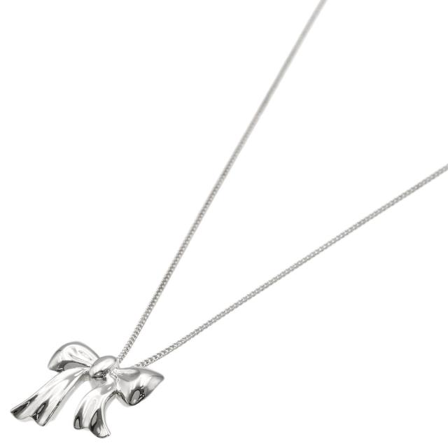 ティファニー TIFFANY&amp;Co.  リボンモチーフ  ネックレス シルバー レディース  中古_1