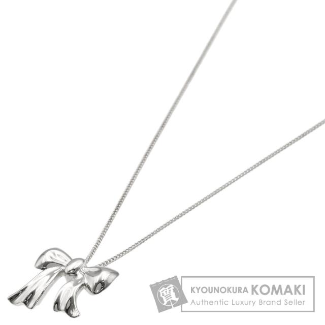 ティファニー TIFFANY&Co.  リボンモチーフ  ネックレス シルバー レディース  中古