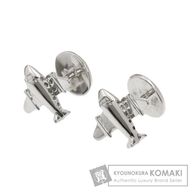 ティファニー TIFFANY&amp;Co.  エアプレーン 飛行機モチーフ  カフス シルバー メンズ  中古