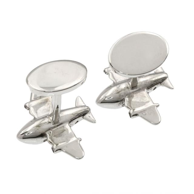 ティファニー TIFFANY&Co. エアプレーン 飛行機モチーフ カフス 