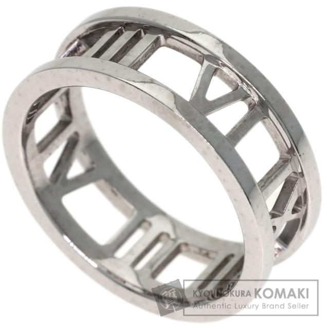 ティファニー TIFFANY&amp;Co.  オープンアトラス  リング・指輪 K18ホワイトゴールド レディース  中古
