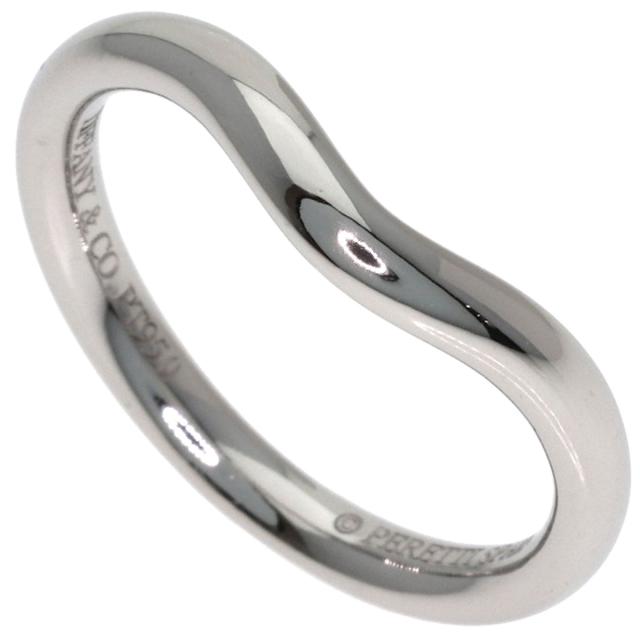 ティファニー TIFFANY&Co. カーブドバンド リング・指輪 プラチナPT950 