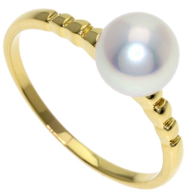 ミキモト MIKIMOTO パール 真珠 リング・指輪 K18イエローゴールド レディース 中古_1