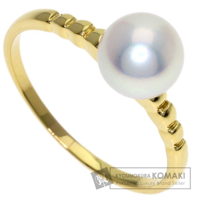 ミキモト MIKIMOTO パール 真珠 リング・指輪 K18イエローゴールド レディース 中古