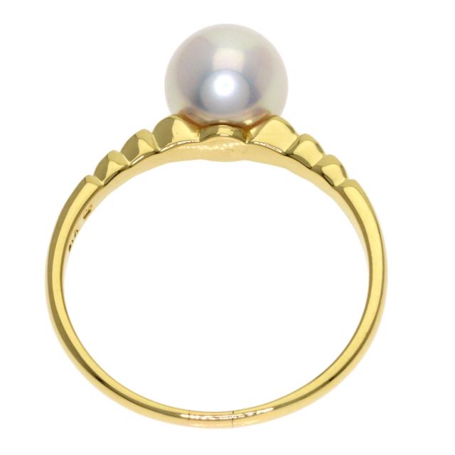ミキモト MIKIMOTO パール 真珠 リング・指輪 K18イエローゴールド レディース 中古_4