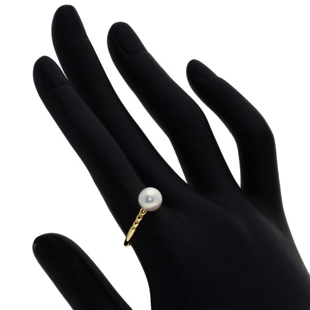 ミキモト MIKIMOTO パール 真珠 リング・指輪 K18イエローゴールド レディース 中古_6
