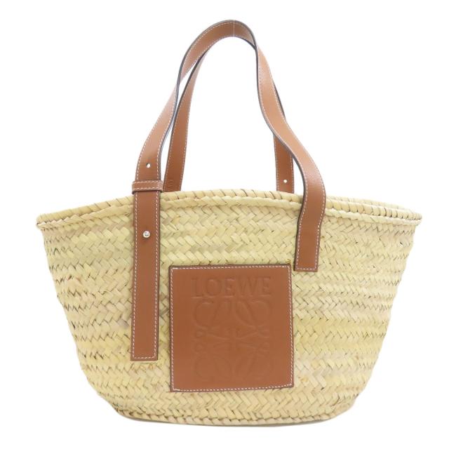 ロエベ LOEWE バスケットバッグ トートバッグ ラフィア レディース 中古_1