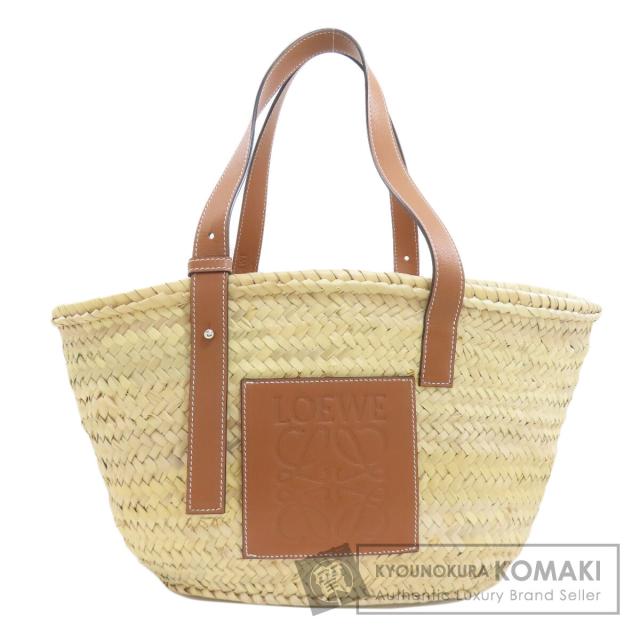 ロエベ LOEWE バスケットバッグ トートバッグ ラフィア レディース 中古
