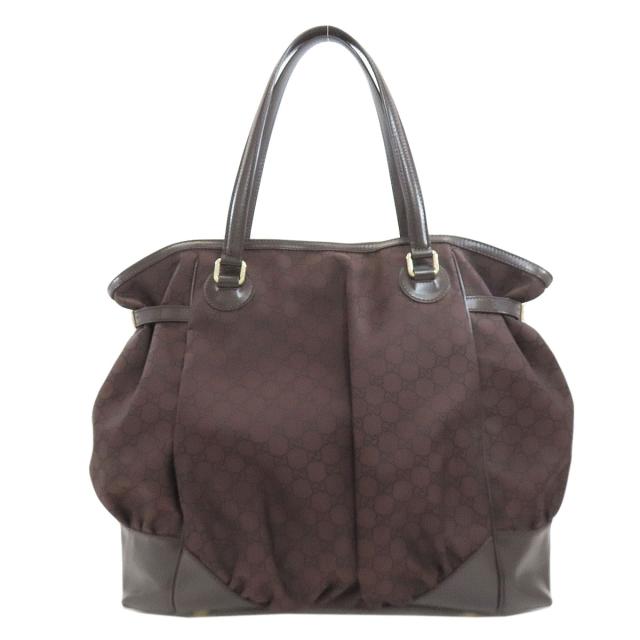 グッチ GUCCI 257290 GG柄 アウトレット トートバッグ ナイロン素材 レディース 中古_1
