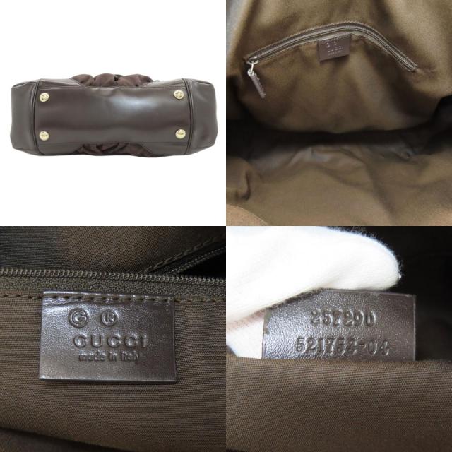 グッチ GUCCI 257290 GG柄 アウトレット トートバッグ ナイロン素材 レディース 中古_4