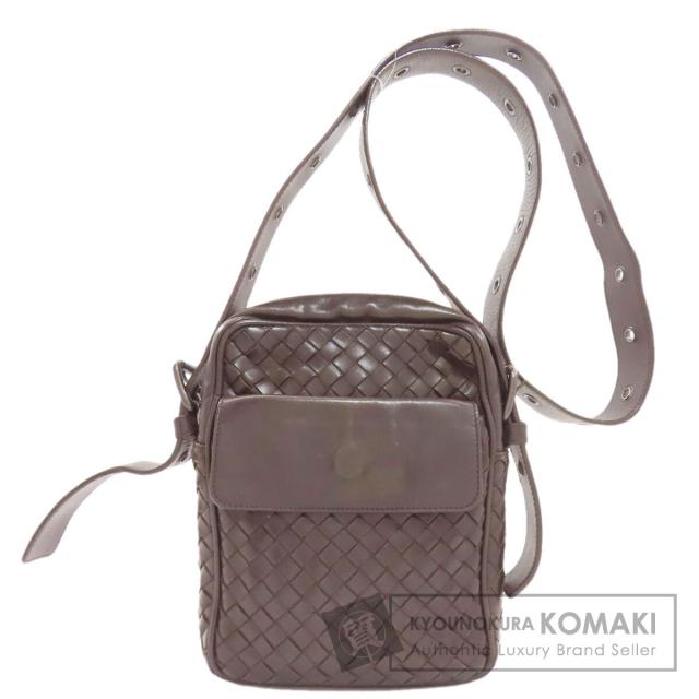 ボッテガヴェネタ BOTTEGA VENETA イントレチャート ショルダーバッグ レザー レディース 中古