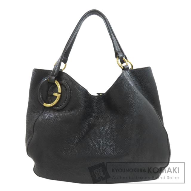 グッチ GUCCI 309531 インターロッキングG トートバッグ レザー レディース 中古