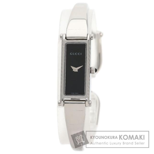 グッチ GUCCI 1500L  スクエアフェイス  腕時計 ステンレススチール SS   レディース  中古