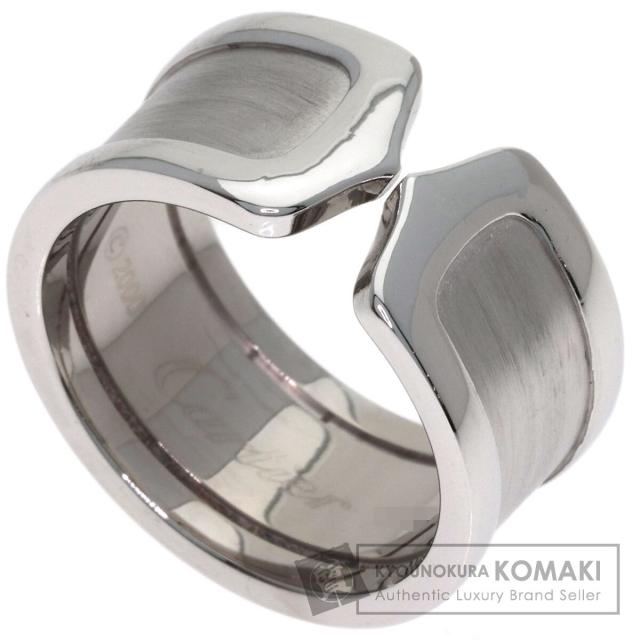 カルティエ CARTIER  C2リング LM #54  リング・指輪 K18ホワイトゴールド レディース  中古