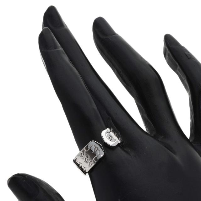 カルティエ CARTIER  2Cリング 2000年 クリスマス限定 #55  リング・指輪 K18ホワイトゴールド 中古_7