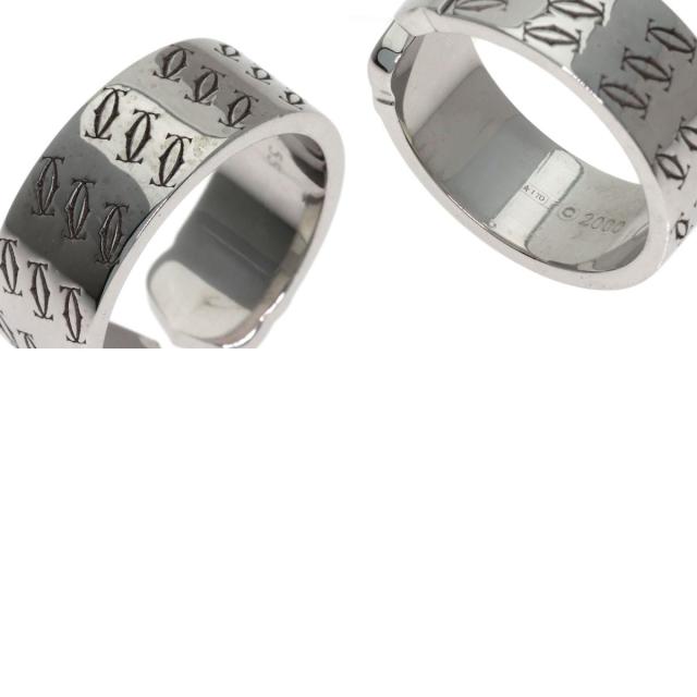 カルティエ CARTIER  2Cリング 2000年 クリスマス限定 #55  リング・指輪 K18ホワイトゴールド 中古_9