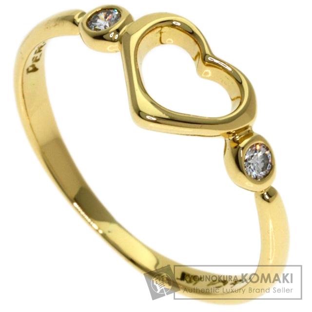ティファニー TIFFANY&amp;Co.  オープンハート 2P ダイヤモンド  リング・指輪 中古