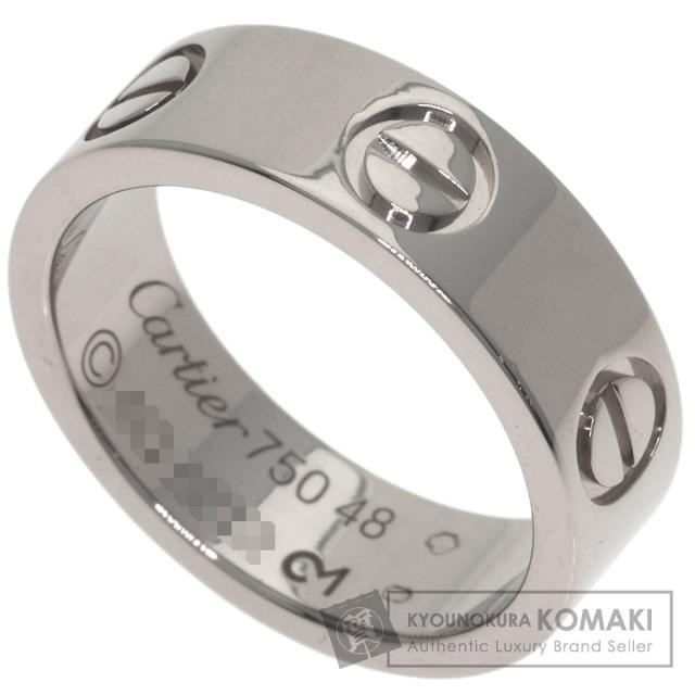 カルティエ CARTIER  ラブリング #48  リング・指輪 K18ホワイトゴールド レディース  中古
