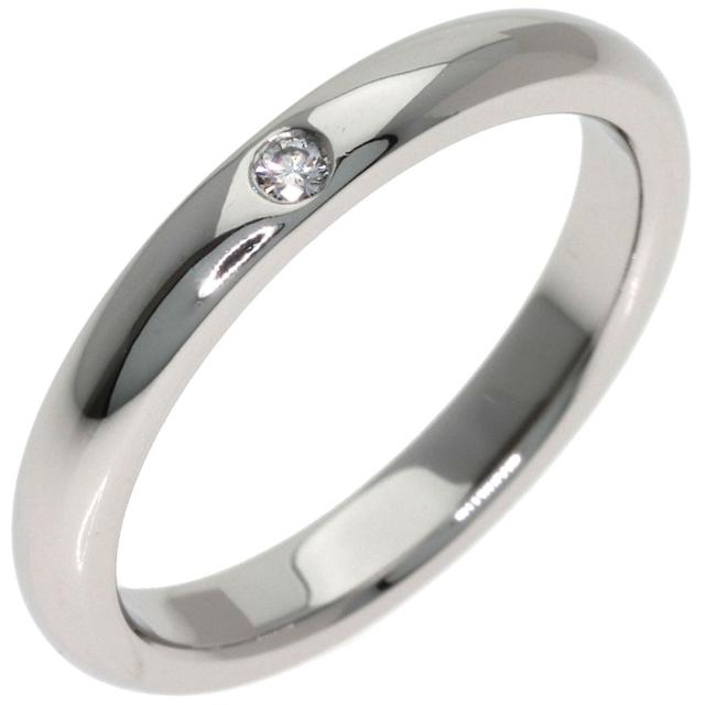 ティファニー TIFFANY&amp;Co.  スタッキングバンド 1P ダイヤモンド  リング・指輪 プラチナPT950 中古_2