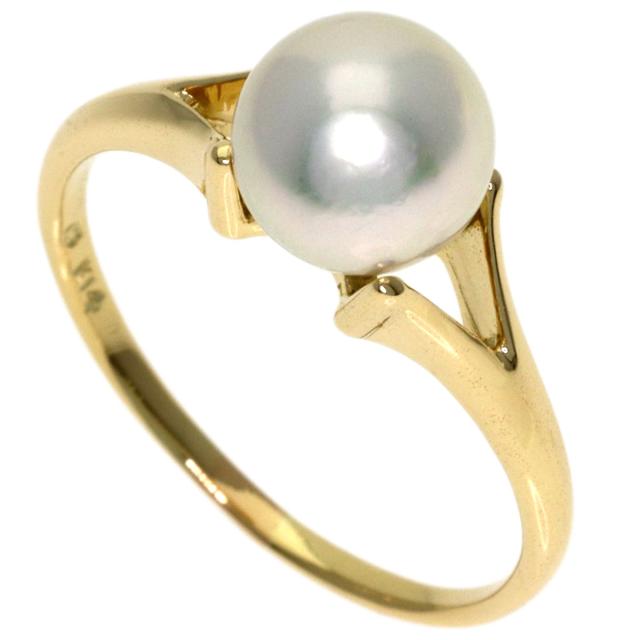 ミキモト MIKIMOTO パール 真珠 リング・指輪 K14イエローゴールド レディース 中古_1