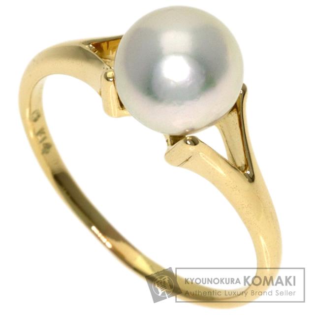 ミキモト MIKIMOTO パール 真珠 リング・指輪 K14イエローゴールド レディース 中古
