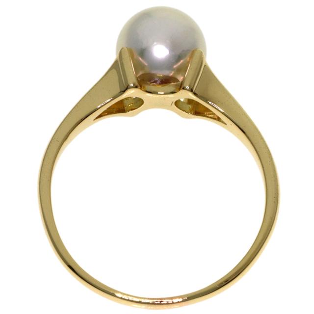 ミキモト MIKIMOTO パール 真珠 リング・指輪 K14イエローゴールド レディース 中古_4