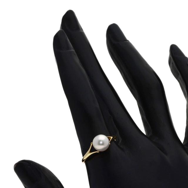 ミキモト MIKIMOTO パール 真珠 リング・指輪 K14イエローゴールド レディース 中古_6