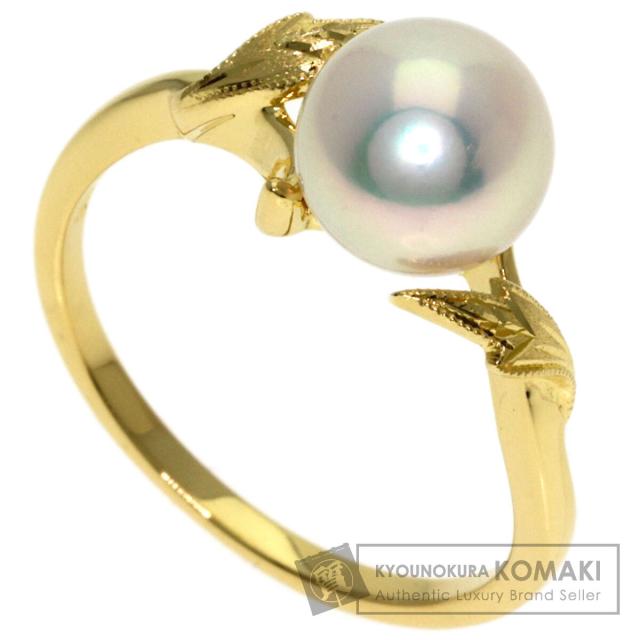 ミキモト MIKIMOTO  パール 真珠  リング・指輪 K18イエローゴールド レディース  中古