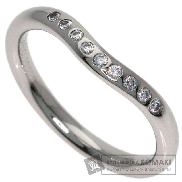 ティファニー TIFFANY&Co. カーブドバンド パヴェ ダイヤモンド リング・指輪 プラチナPT950 中古