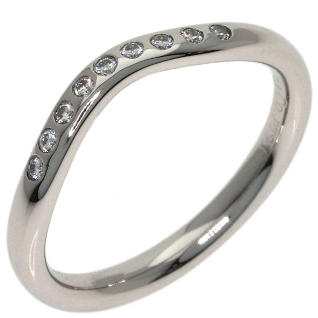 ティファニー TIFFANY&Co. カーブドバンド パヴェ ダイヤモンド リング・指輪 プラチナPT950 中古_2