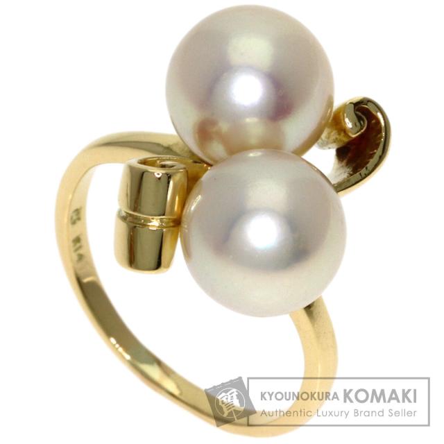 ミキモト MIKIMOTO パール 真珠 リング・指輪 K14イエローゴールド 