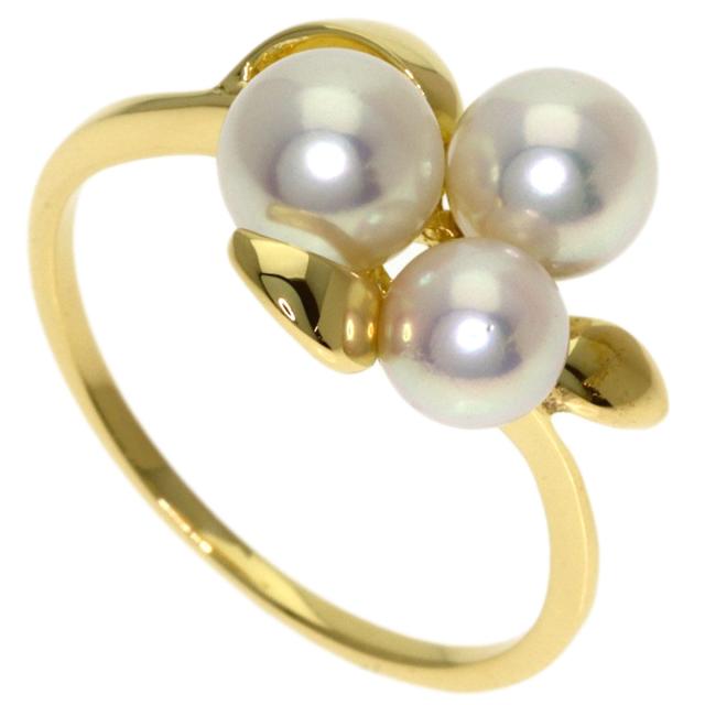 ミキモト MIKIMOTO パール 真珠 リング・指輪 K18イエローゴールド レディース 中古_1
