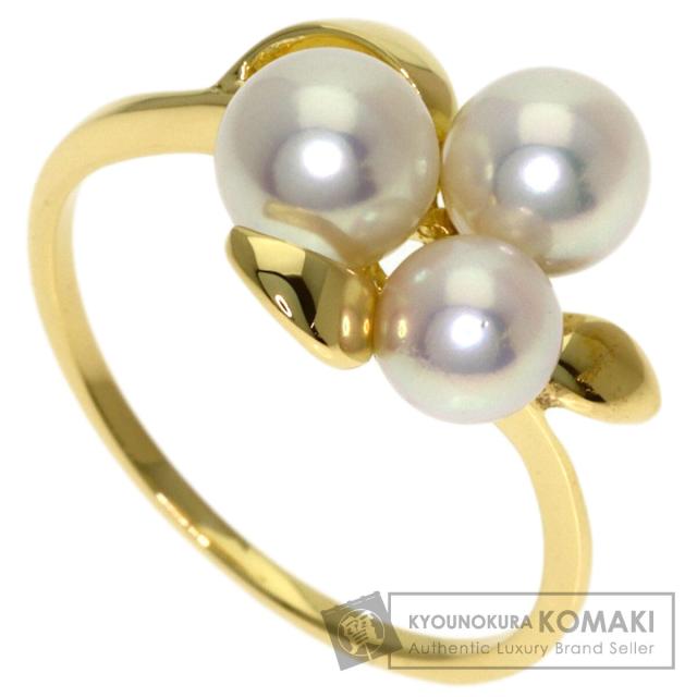 ミキモト MIKIMOTO パール 真珠 リング・指輪 K18イエローゴールド レディース 中古