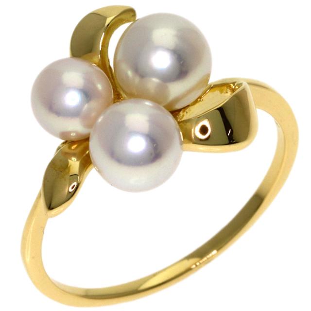ミキモト MIKIMOTO パール 真珠 リング・指輪 K18イエローゴールド レディース 中古_2
